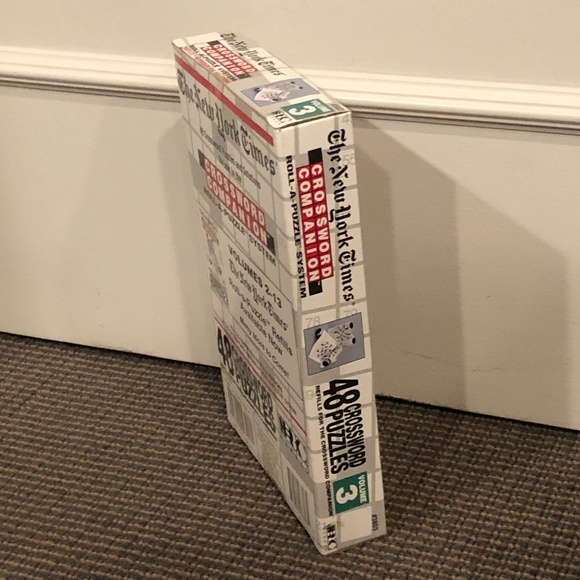 NEW YORK TIMES CROSSWORD COMPANION ROLL-A-PUZZLE SYSTEM & VOL 3 UNOPENED - Picture 5 of 14